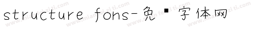 structure fons字体转换